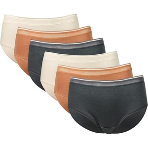 Gildan Women’s Cotton Stretch Hipster Underwear(Egret/Cork/Turbulence (6-pack))