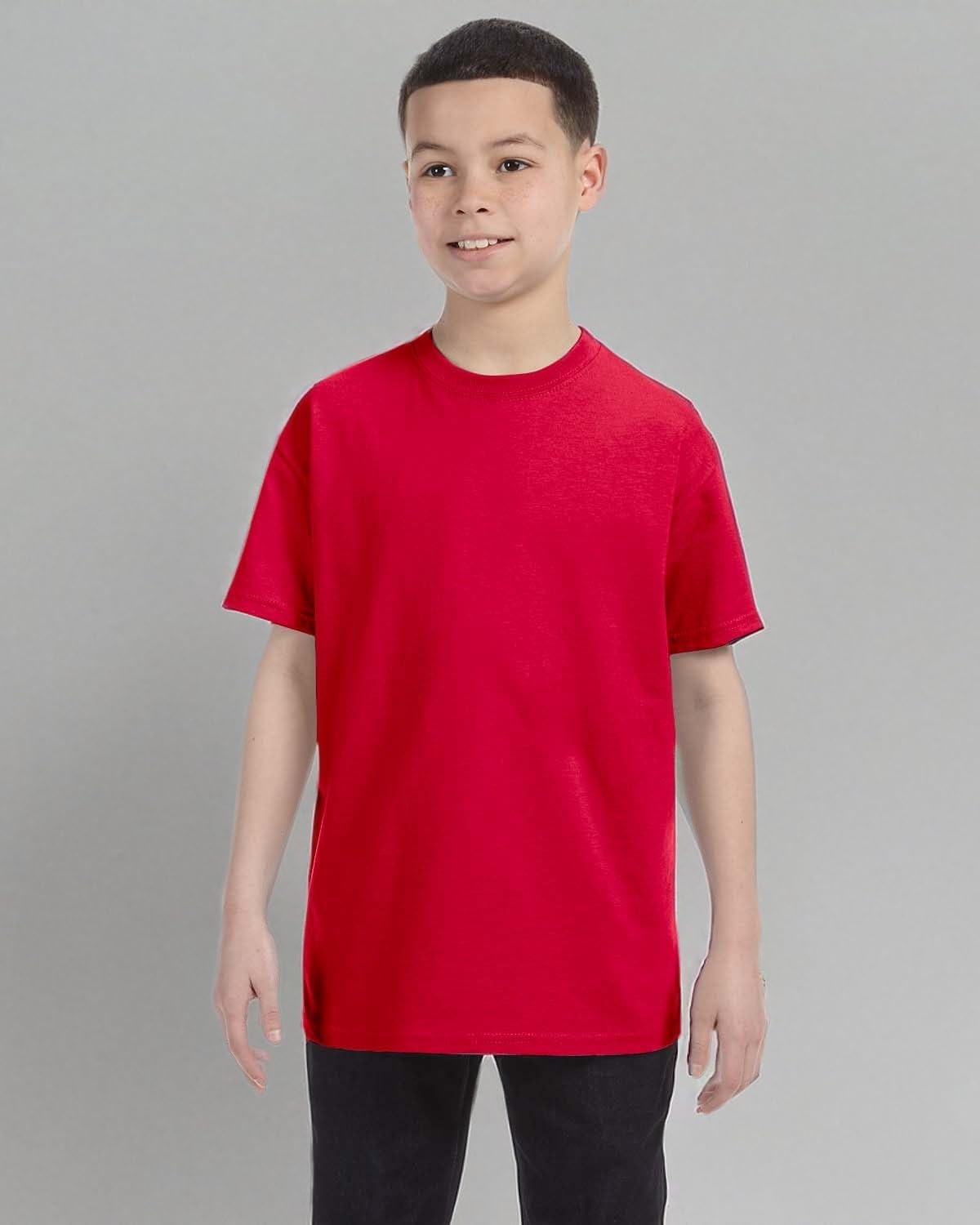 image:imageGildan Youth 53 Oz TShirt Style G500B Original LabelRed