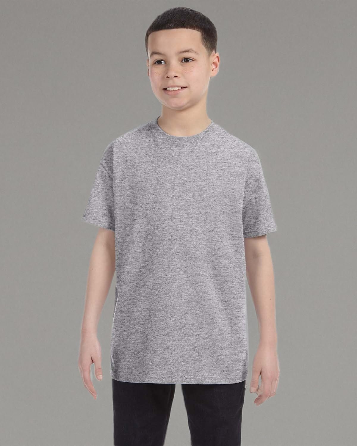 image:imageGildan Youth 53 Oz TShirt Style G500B Original LabelSport Gray
