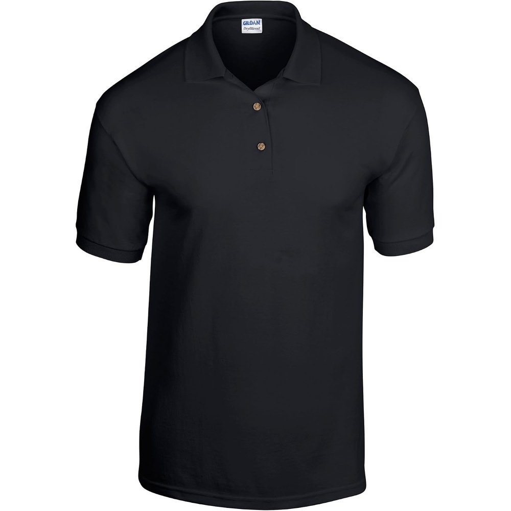image:imageGildan Adult DryBlend Jersey Short Sleeve Polo ShirtBlack