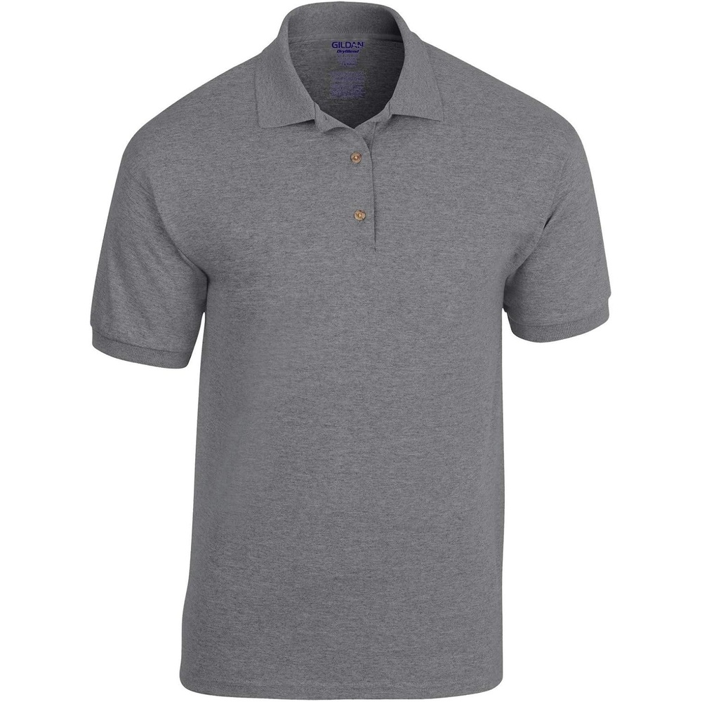 image:imageGildan Adult DryBlend Jersey Short Sleeve Polo ShirtGraphite Heather