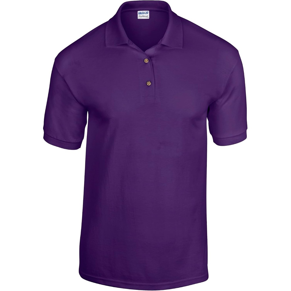 image:imageGildan Adult DryBlend Jersey Short Sleeve Polo ShirtPurple