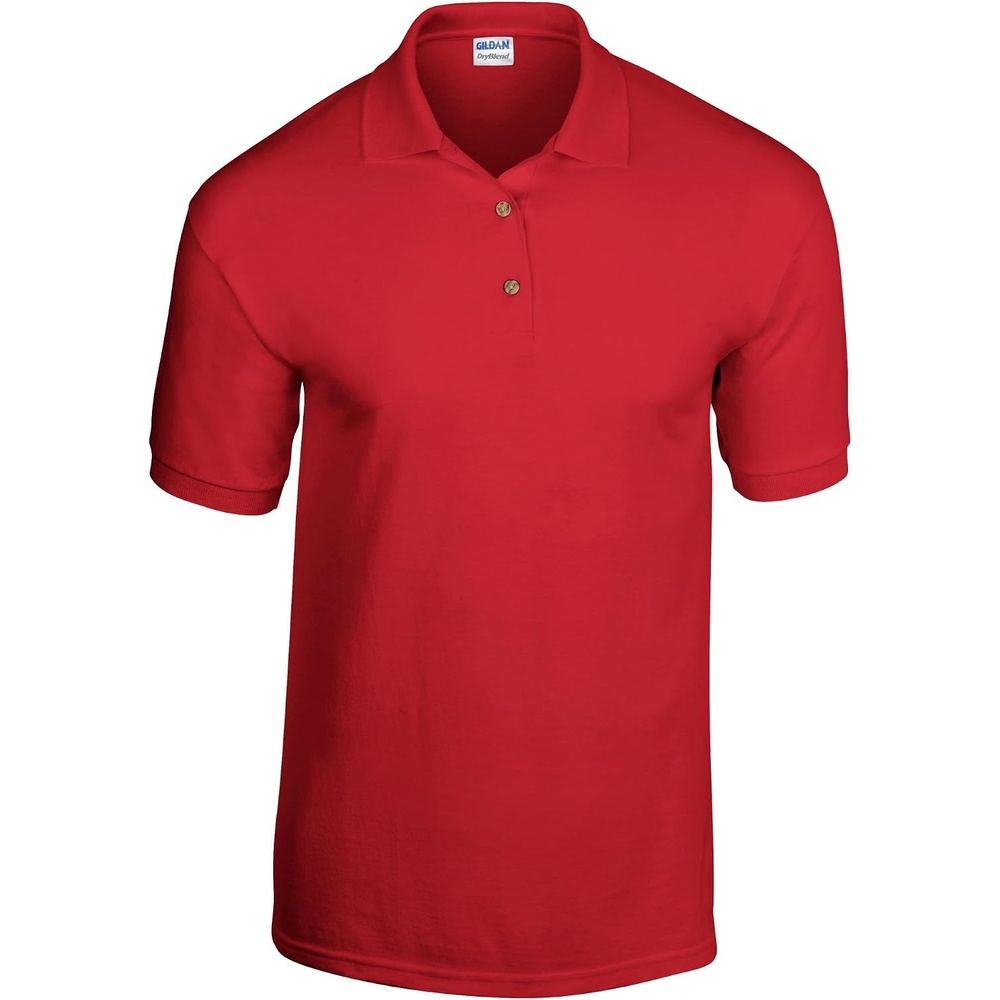 image:imageGildan Adult DryBlend Jersey Short Sleeve Polo ShirtRed