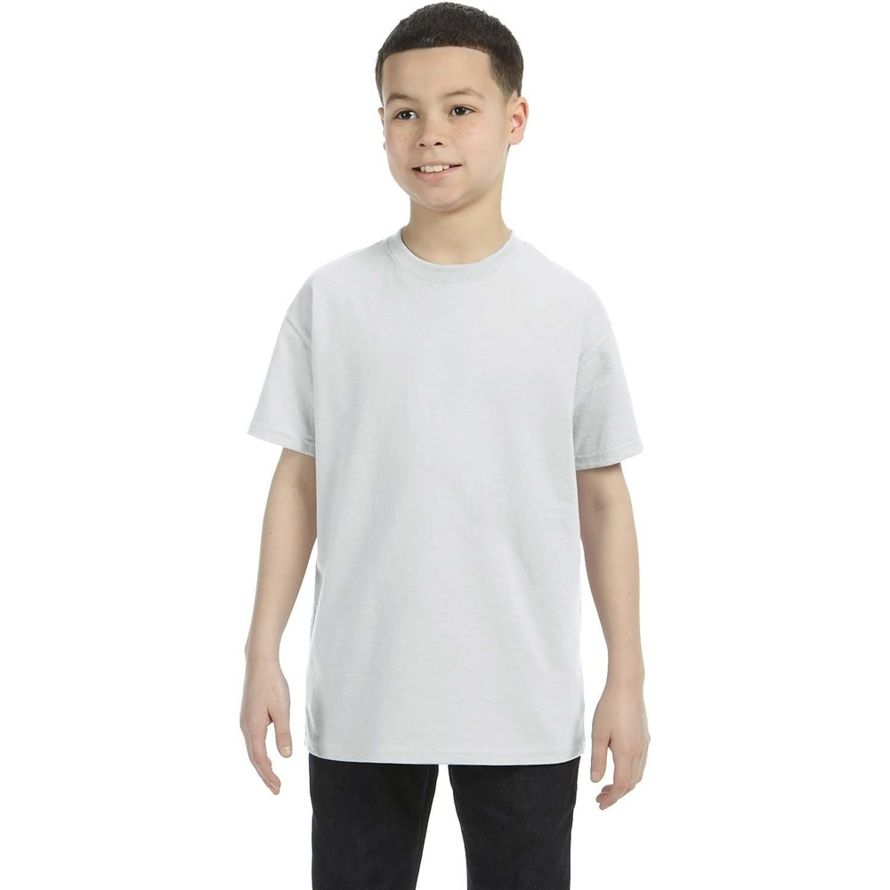 image:imageGildan Youth 53 Oz TShirt Style G500B Original LabelAsh Grey