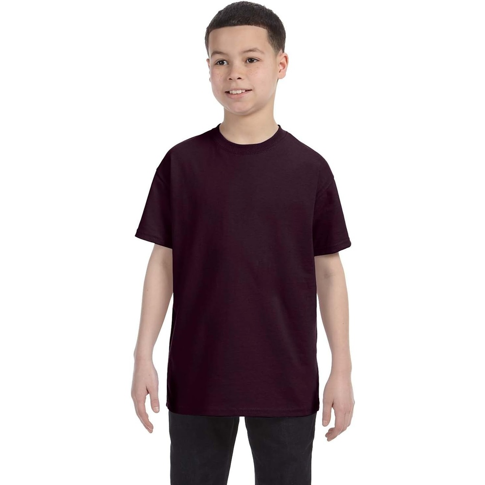 image:imageGildan Youth 53 Oz TShirt Style G500B Original LabelDark Chocolate