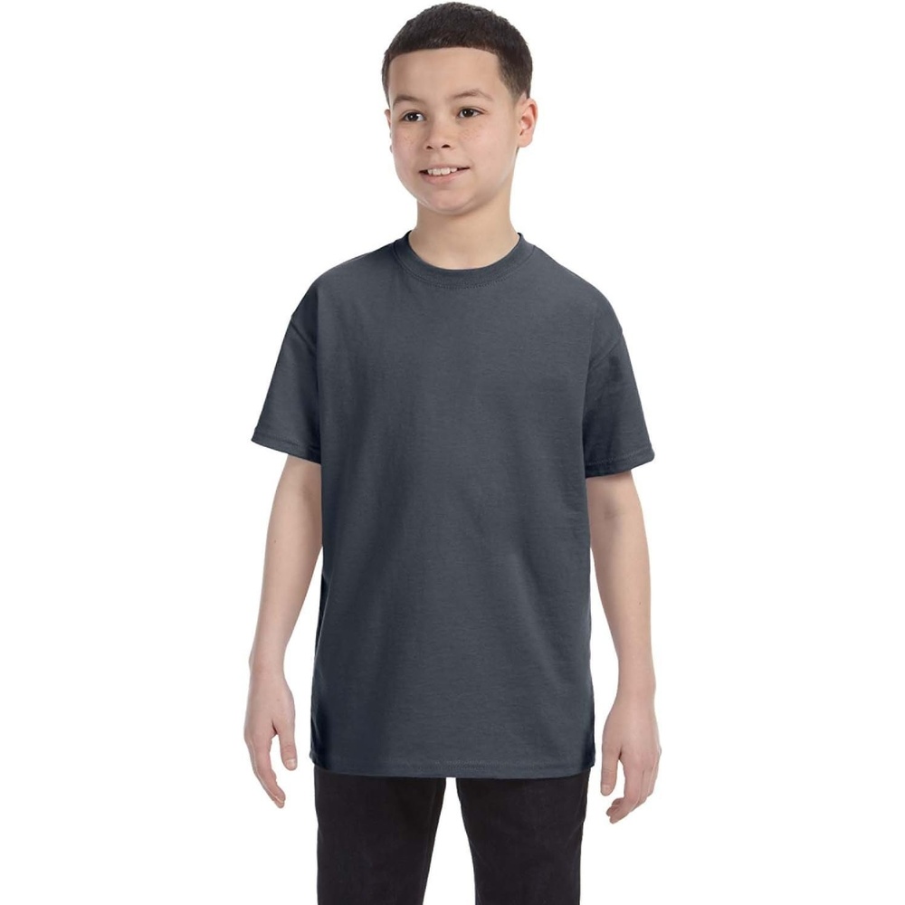 image:imageGildan Youth 53 Oz TShirt Style G500B Original LabelDark Heather