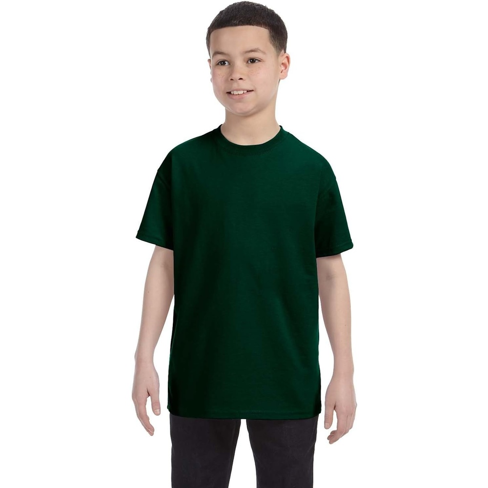 image:imageGildan Youth 53 Oz TShirt Style G500B Original LabelForest Green