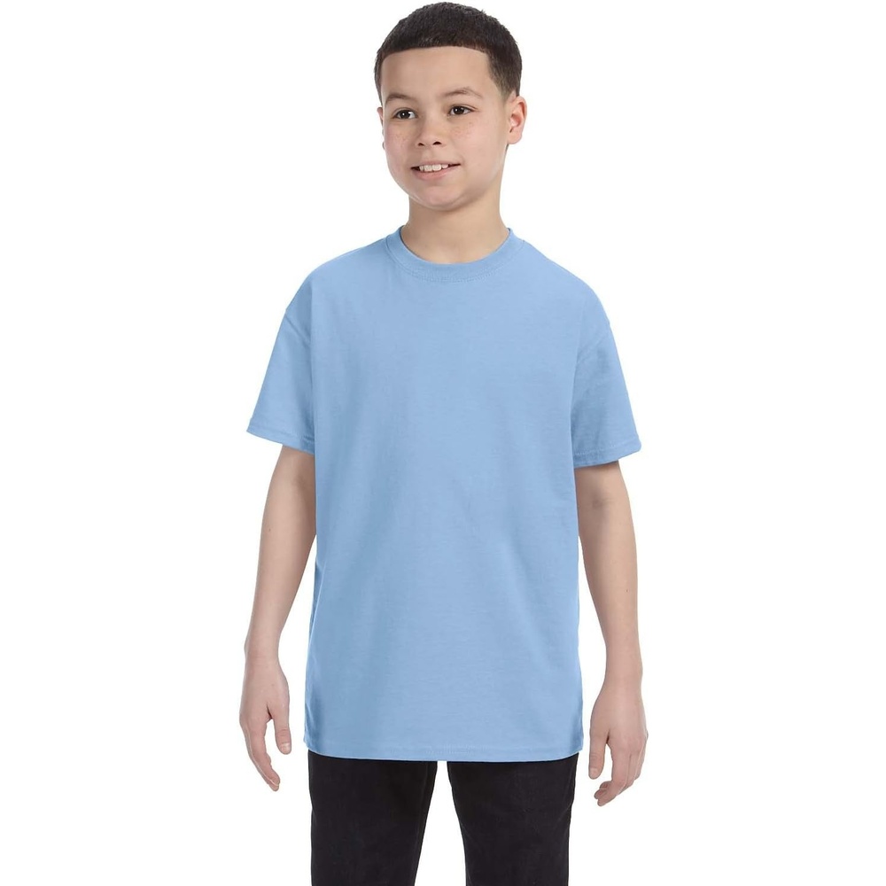 image:imageGildan Youth 53 Oz TShirt Style G500B Original LabelLight Blue