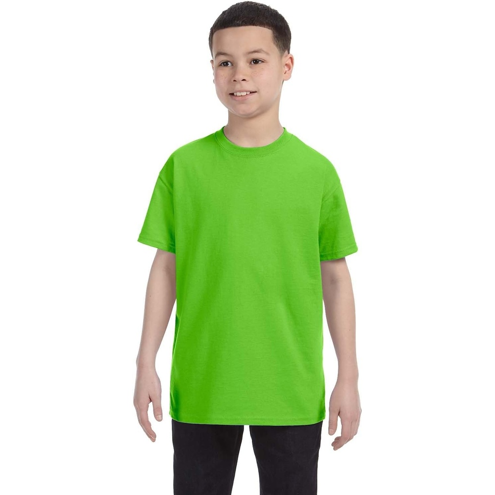 image:imageGildan Youth 53 Oz TShirt Style G500B Original LabelLime