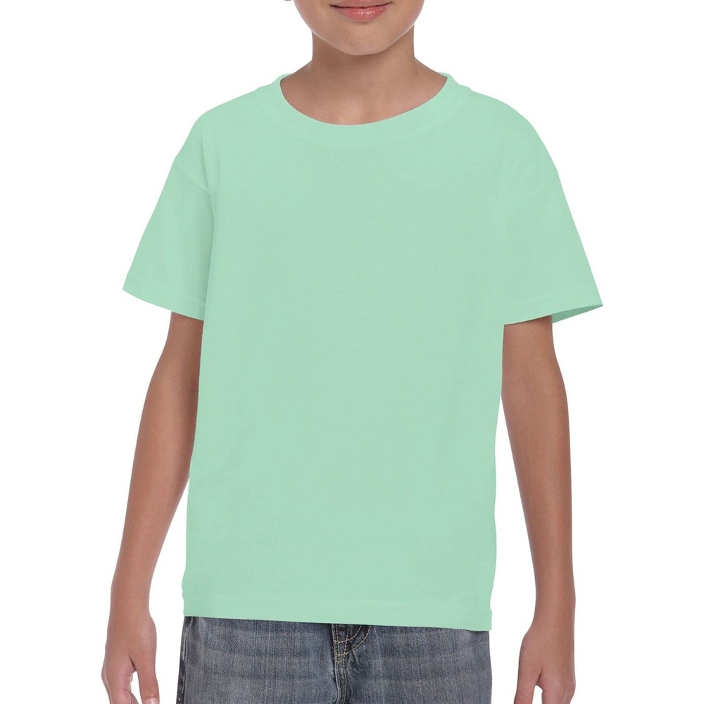 image:imageGildan Youth 53 Oz TShirt Style G500B Original LabelMint Green