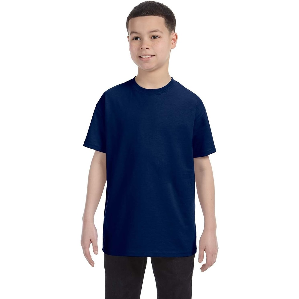 image:imageGildan Youth 53 Oz TShirt Style G500B Original LabelNavy