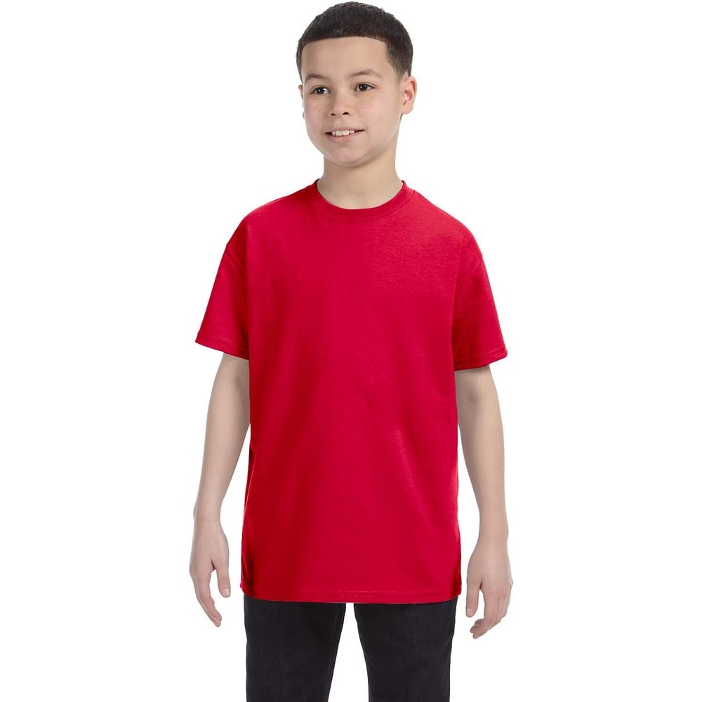 image:imageGildan Youth 53 Oz TShirt Style G500B Original LabelRed
