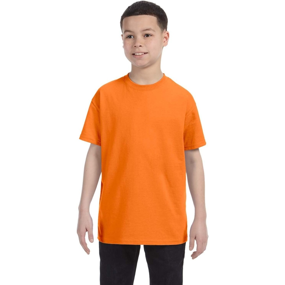 image:imageGildan Youth 53 Oz TShirt Style G500B Original LabelS Orange