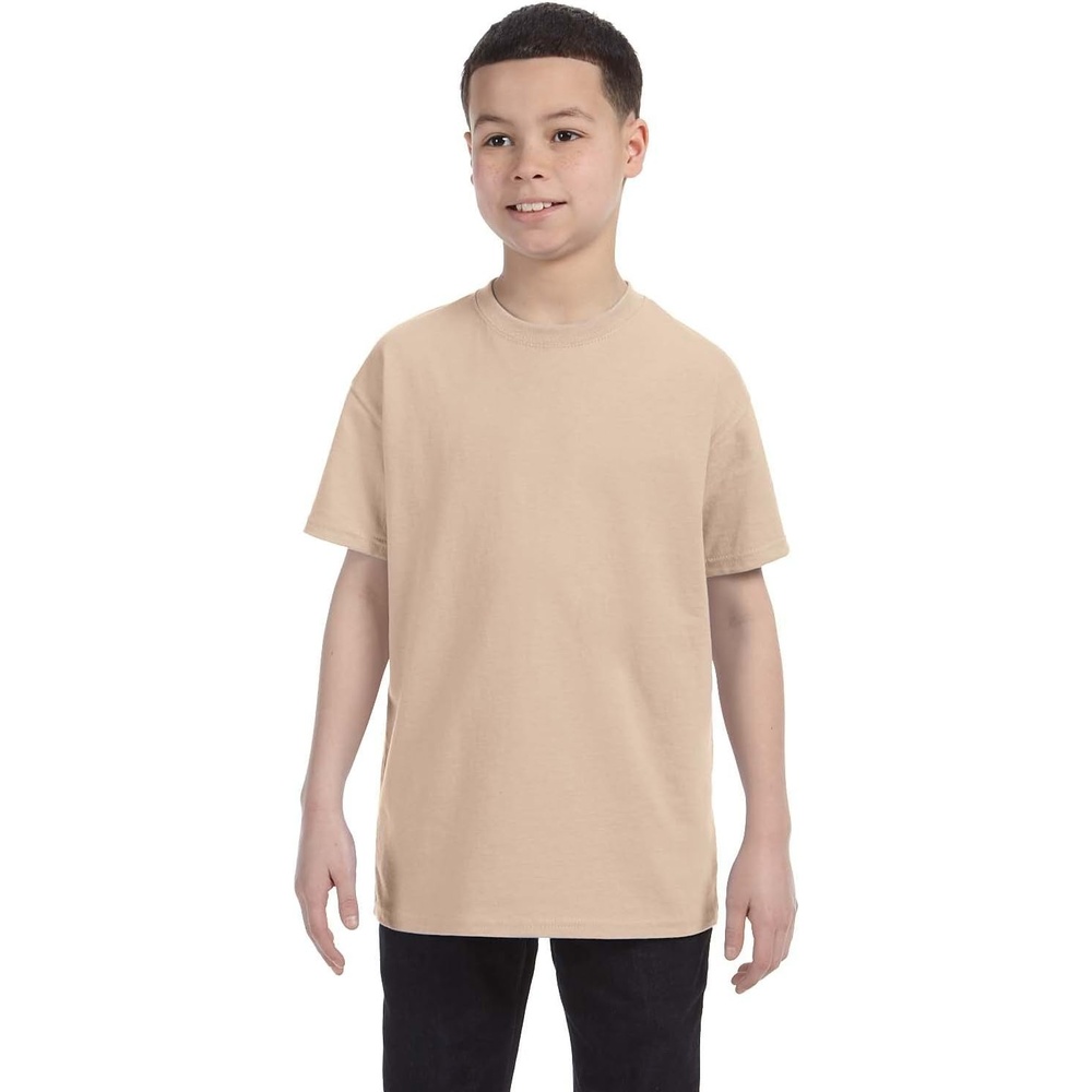 image:imageGildan Youth 53 Oz TShirt Style G500B Original LabelSand