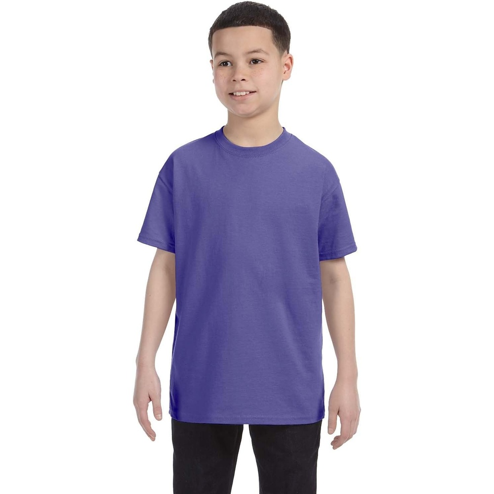 image:imageGildan Youth 53 Oz TShirt Style G500B Original LabelViolet