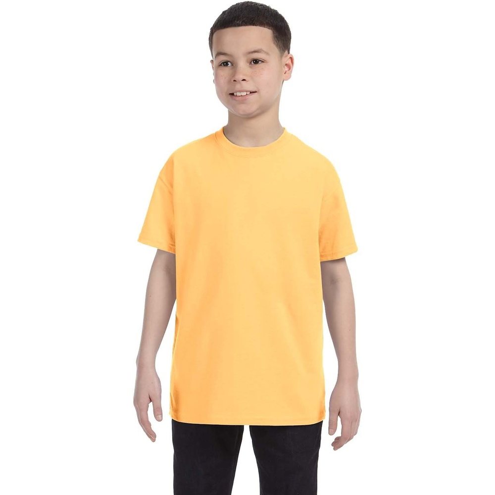 image:imageGildan Youth 53 Oz TShirt Style G500B Original LabelYellow Haze