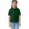 Gildan Kids’ DryBlend Short Sleeve Polo, Style G8800b, 3-Pack(Forest Green)