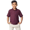 Gildan Kids’ DryBlend Short Sleeve Polo, Style G8800b, 3-Pack(Maroon)