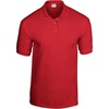 Gildan Adult DryBlend Jersey Short Sleeve Polo Shirt(Red)
