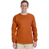 Gildan Ultra Cotton 6 oz. Long-Sleeve T-Shirt (G240) CHARCOAL(Texas Orange)