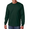 Gildan Ultra Cotton 6 oz. Long-Sleeve T-Shirt (G240) CHARCOAL(Forest Green)