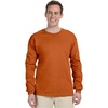 Gildan Ultra Cotton 6 oz. Long-Sleeve T-Shirt (G240) CHARCOAL(Texas Orange)