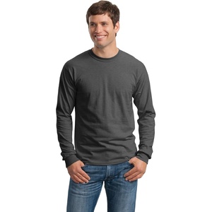 Gildan Ultra Cotton 6 oz. Long-Sleeve T-Shirt (G240) CHARCOAL(Dark Heather)