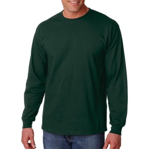 Gildan Ultra Cotton 6 oz. Long-Sleeve T-Shirt (G240) CHARCOAL(Forest Green)