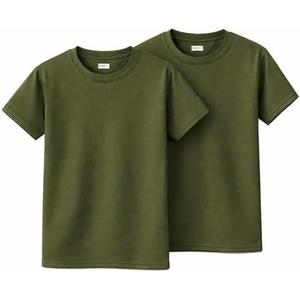 Gildan Unisex-Child Gildan Youth Heavy Cotton T-Shirt, Style G5000b, 2-Pack(Military Green)