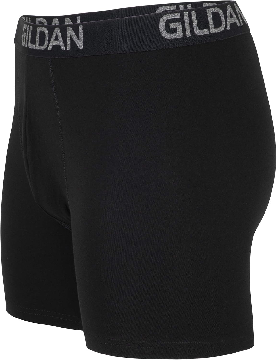 image:imageGildan Mens Underwear Cotton Stretch Boxer Briefs MultipackBlack Soot