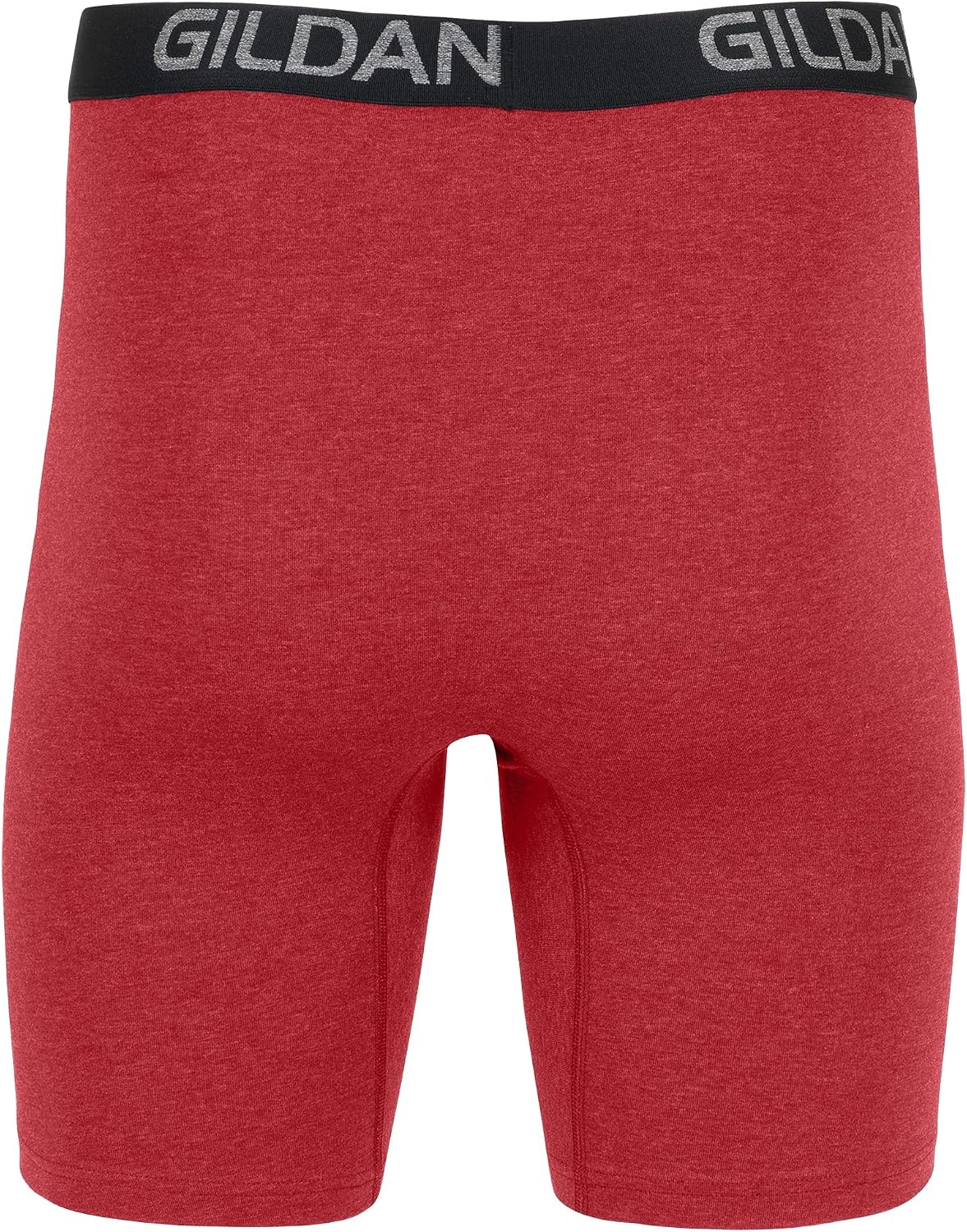 image:imageGildan Mens Underwear Cotton Stretch Boxer Briefs MultipackBlkHeather NavyStripeHeather Red