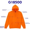 Gildan Adult Fleece Hoodie Sweatshirt, Style G18500, Multipack(Ash)