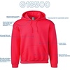 Gildan Adult Fleece Hoodie Sweatshirt, Style G18500, Multipack(Red (24-pack))
