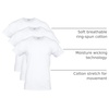 Gildan Men’s Cotton Stretch T-Shirts, Multipack(Artic White (Crew 3-pack))