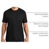 Gildan Men’s Cotton Stretch T-Shirts, Multipack(Black Soot (Crew 3-pack))