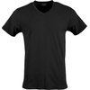 Gildan Men’s Cotton Stretch T-Shirts, Multipack(Black Soot (V-neck 3-pack))