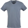 Gildan Men’s Cotton Stretch T-Shirts, Multipack(White/Black Soot/Grey Flannel (V-neck 3-pack))