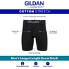 Gildan Men’s Underwear Cotton Stretch Boxer Briefs, Multipack(Black Soot)