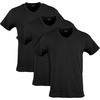 Gildan Men’s Cotton Stretch T-Shirts, Multipack(Black Soot (V-neck 3-pack))