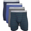Gildan Men’s Underwear Cotton Stretch Boxer Briefs, Multipack(Mixed Navy)