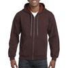 Gildan unisex-adult Fleece Zip Hoodie Sweatshirt, Style G18600, Multipack(Russett)
