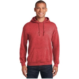 Gildan Adult Fleece Hoodie Sweatshirt, Style G18500, Multipack(Heather Sport Scarlet Red (1-pack))