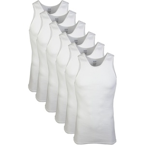 Gildan Men’s A-Shirts Tanks Multipack(White (5 Pack))
