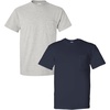 Gildan Adult Ultra Cotton T-Shirt with Pocket, Style G2300, 2-Pack(Grey/Navy)