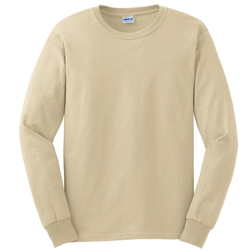 image:imageGildan Ultra Cotton 6 oz LongSleeve TShirt G240 SANDXL