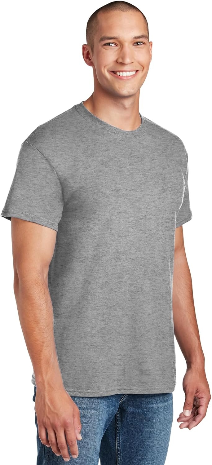 image:imageGildan Mens Short Sleeve 4Pack Polyester Performance TShirt X1 Safety Orange 1 Graphite Heather