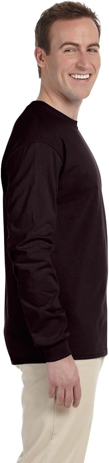 image:imageGildan Mens Short Sleeve 4Pack Polyester Performance TShirt XChocolate