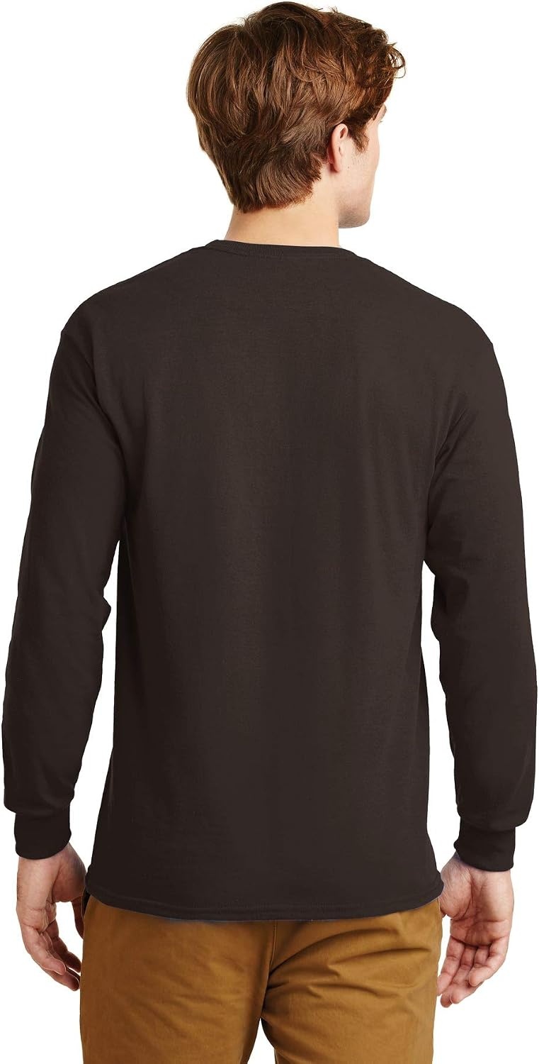 image:imageGildan Mens Short Sleeve 4Pack Polyester Performance TShirt XChocolate