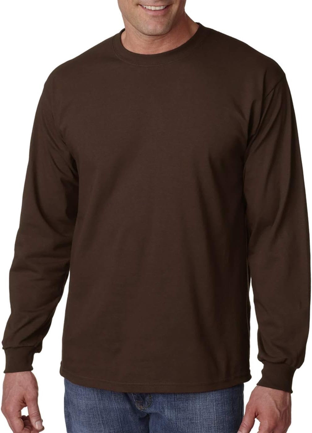 image:imageGildan Mens Short Sleeve 4Pack Polyester Performance TShirt XChocolate
