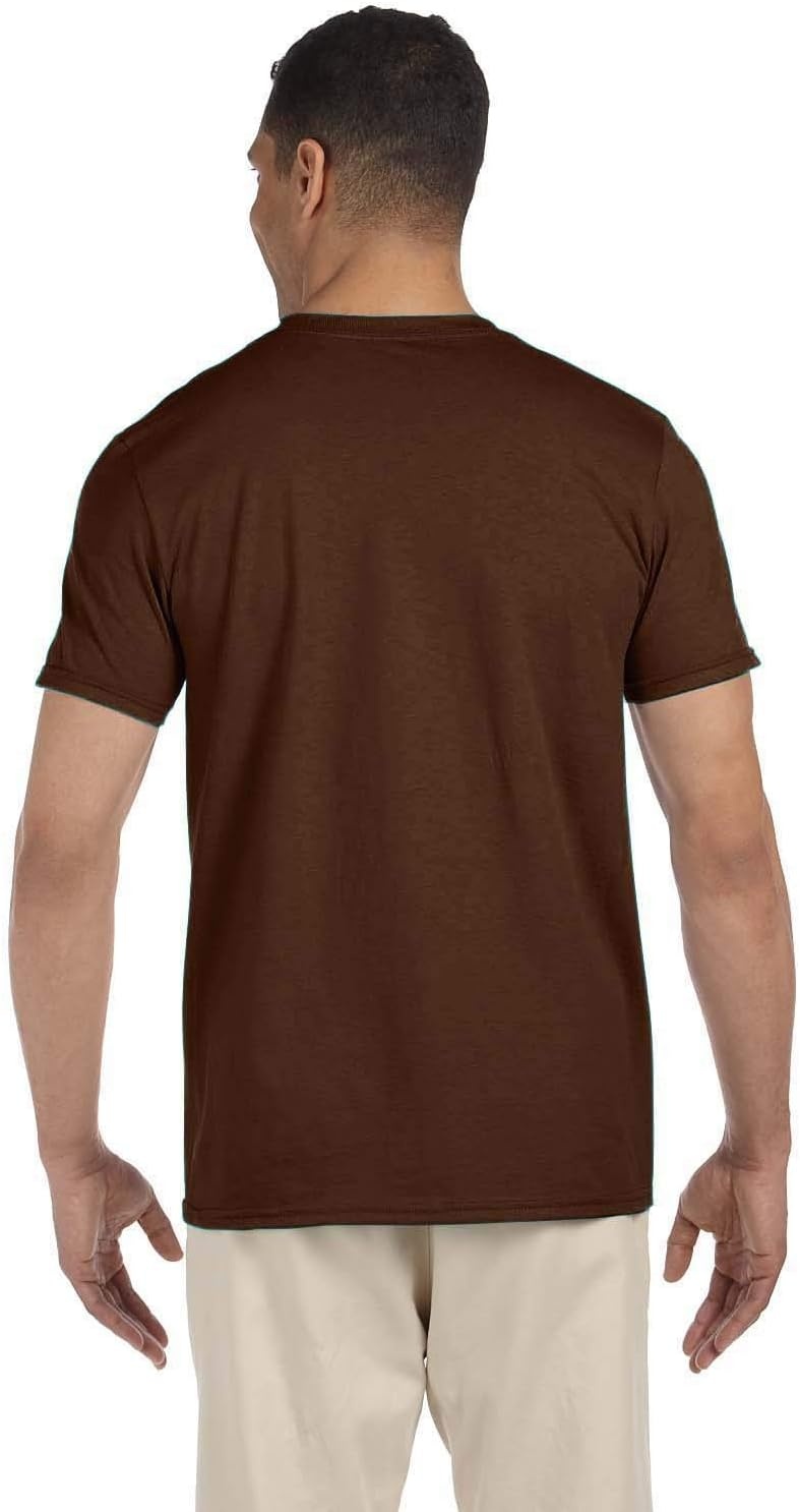 image:imageGildan Mens Short Sleeve 4Pack Polyester Performance TShirt XDark Chocolate